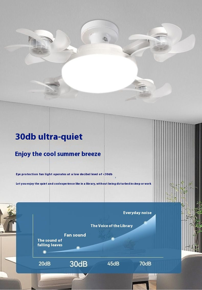 E27 Screw Ceiling Fan Lamp with Remote